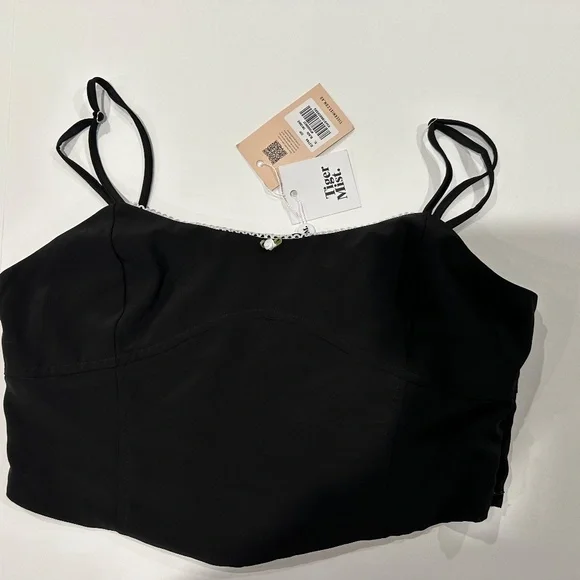 Tiger Mist Women's Black Crop-top - Size‎ XL - NEW With Tags. - Picture 7 of 16